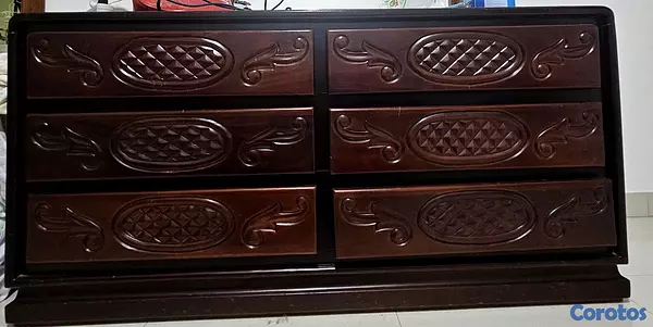 muebles y colchones - Juego de habitación en Caoba Centenaria  4