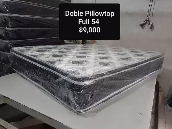 muebles y colchones - Colchon Full 54 Doble Pillow Top Pillowtop
