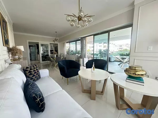 apartamentos - Apartamento Amueblado en Alquiler con Amplia Terraza Privada en Los Cacicazgos 3