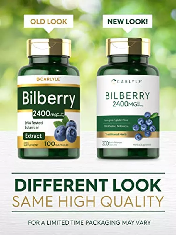 Salud y Equipamiento Médico - Carlyle Bilberry Extract 1200 Mg 200 Capsulas 4