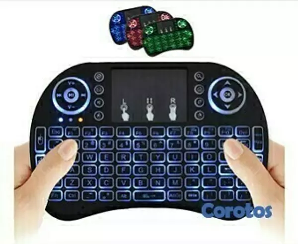 consolas y videojuegos - 🛑 Mini teclado inalámbrico con control remoto Touchpad Mouse Combo controlador. 1