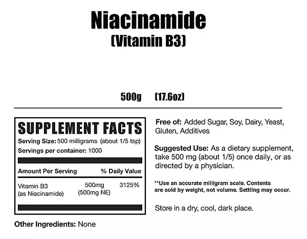 Salud y Equipamiento Médico - Niacinamida En Polvo 500gr Bulk - G A $4 - G A $436 2