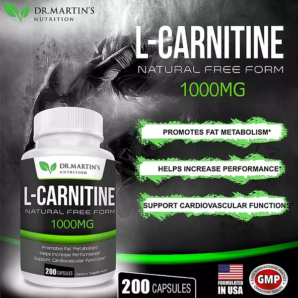 Salud y Equipamiento Médico - L-carnitina Extra Fuerte 1000 Mg Metabolismo 200 Cap 2