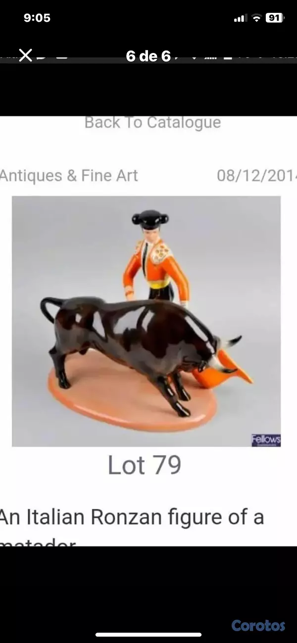 arte y antigüedades - Matador Ronzan 249 2