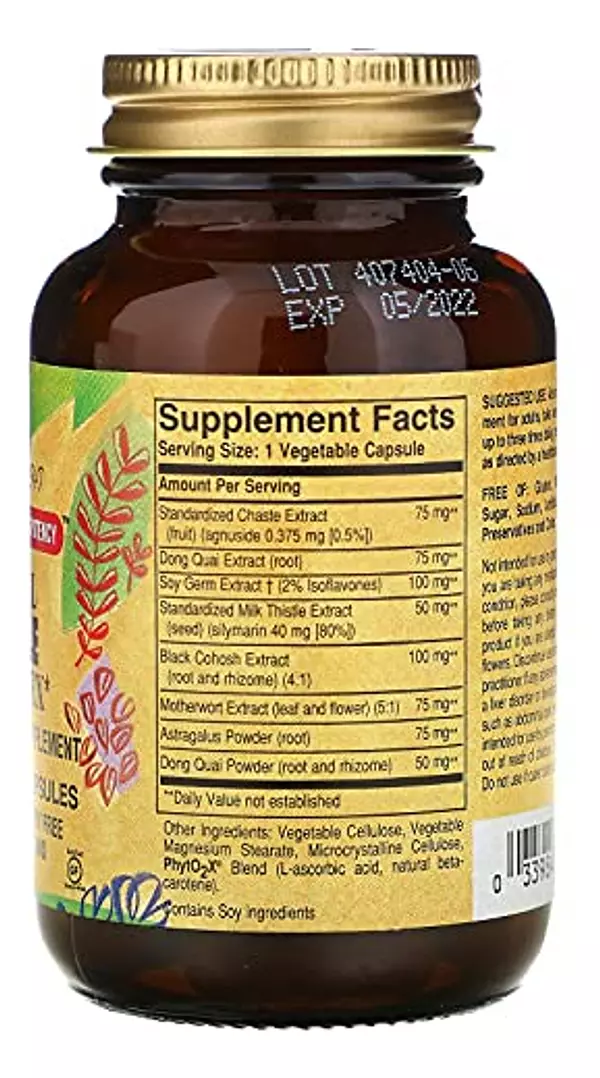 Salud y Equipamiento Médico - Solgar Herbal Female Complex 50 Capsulas 2