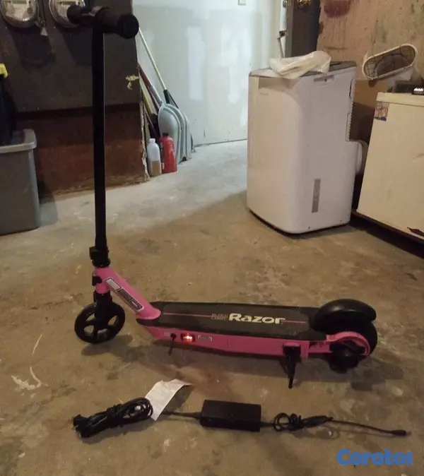 bicicletas y accesorios - Patineta Electrica razor scooter E90 Rosada usada como nueva 2