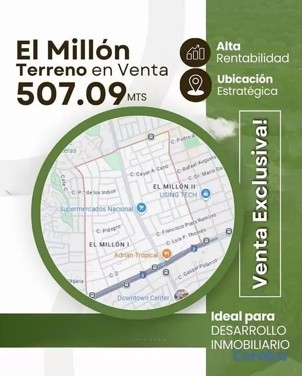 solares y terrenos - Terreno en Venta – El Millón 1