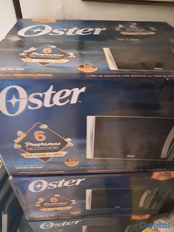 cocina - Microondas nuevo de caja color  negro  marca  oste 4