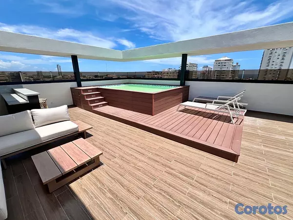 apartamentos - vendo amueblado renacimiento piso 5 una habitación 1.5 baños parqueo área social 10