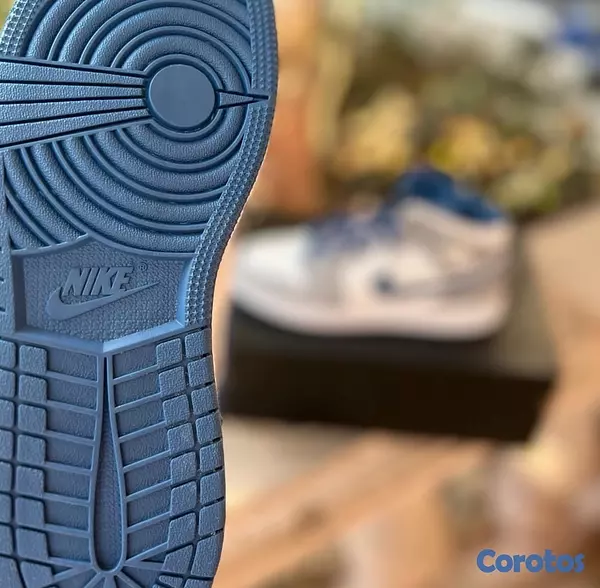 zapatos unisex - Tenis Teni NIKE AIR JORDAN 1 MID TRUE BLUE Original Originales Sneaker 🪬 5