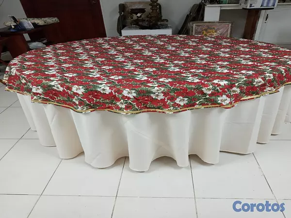 decoración y accesorios - MANTELES, Y TOPES PARA MESAS DE 60" DE DIÁMETRO Y BAMBALINAS DE 96" MESAS BUFFET 7