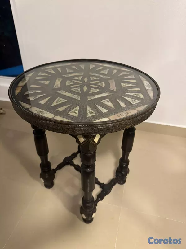 muebles y colchones - MESA REDONDA MARROQUI 4