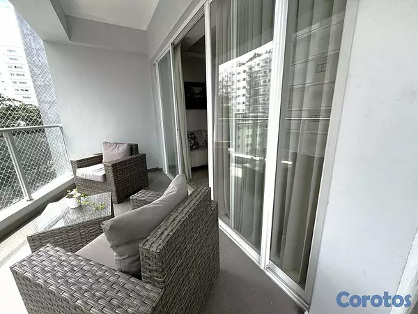 apartamentos - Apartamento Alquiler Piantini Amueblado DOS Habita 19
