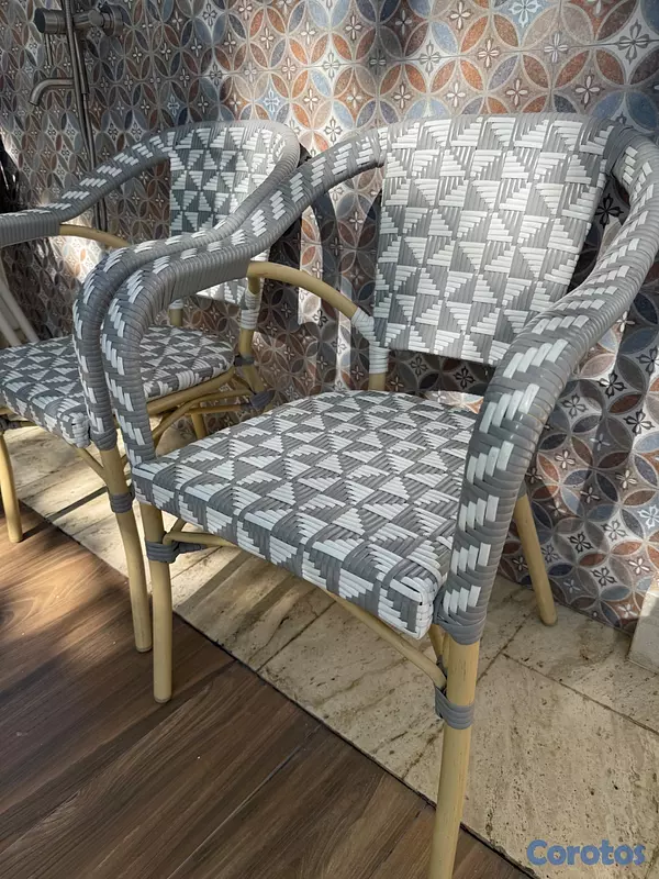muebles y colchones - Juego de 2 Sillas de Exterior 2