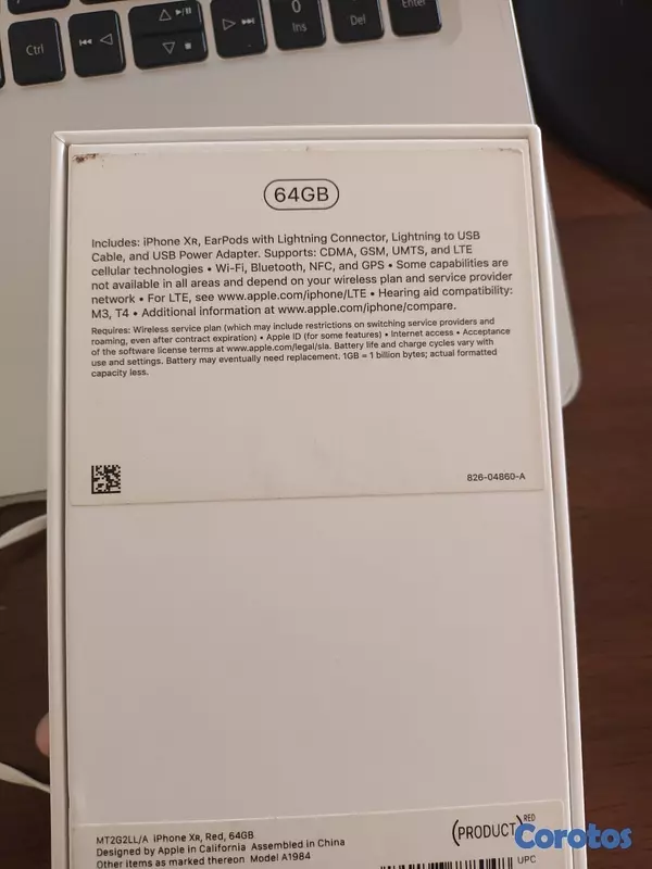 celulares y tabletas - VENDO IPHONE XR 64 GB  2