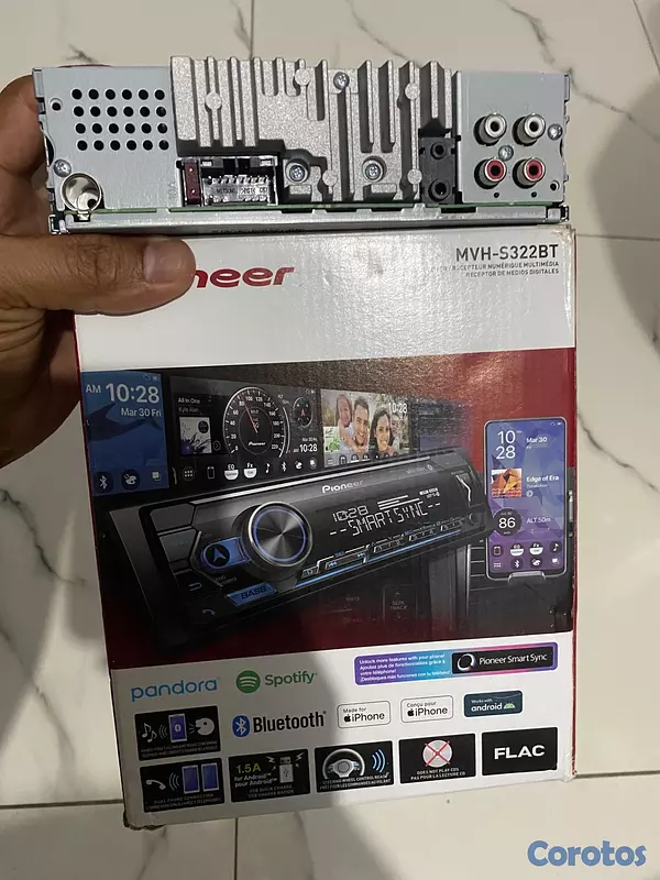 otros electronicos - Pioneer MVH-S322BT 1 DIN MP3 Digital Media Player  3