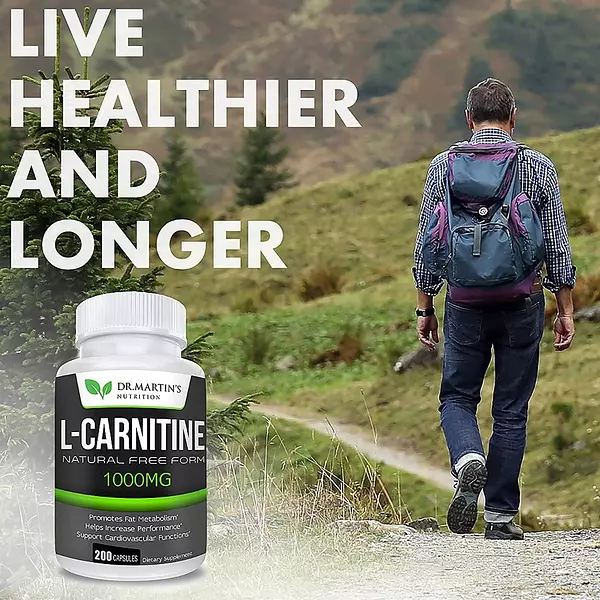 Salud y Equipamiento Médico - L-carnitina Extra Fuerte 1000 Mg Metabolismo 200 Cap 4