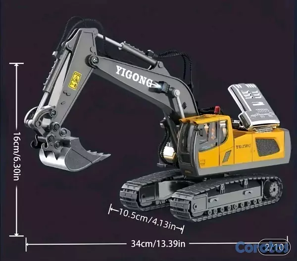 juguetes - Excavator de control remoto  2