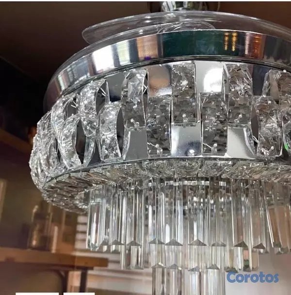 decoración y accesorios - Lámpara de techo 
Lujosa
✅ Abanico 
✅ *Bluetooth* 
✅3 Cambios de tonos de luz  2
