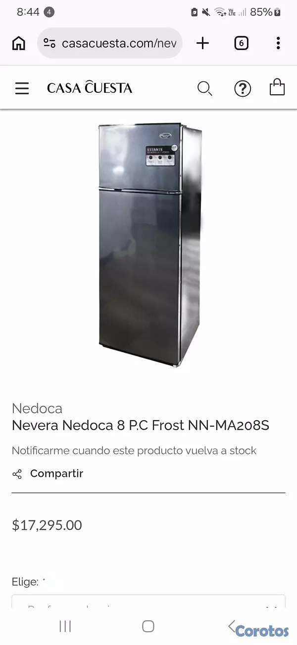 electrodomesticos - NEVERA NEDOCA 10 PIES!!!!
 USADA COMO NUEVA 4