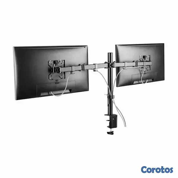 computadoras y laptops - SOPORTE PARA MONITOR LCD KLIPX DOBLE, PARA DOS MONITORES, 13-32 pulgadas  2