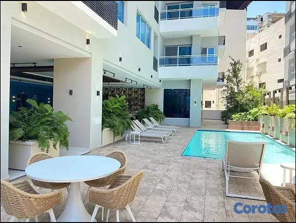 apartamentos - Apartamento en Naco 2 habitaciones mas estudio  9