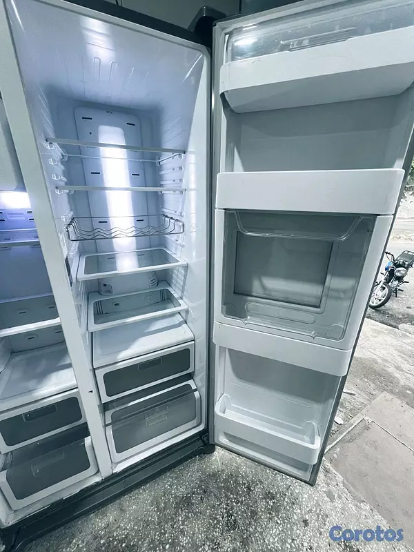 electrodomesticos - nevera tipo libro de dos puertas en oferta  2