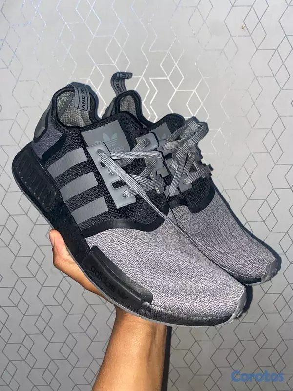 zapatos para hombre - Tenis Adidas NMD originales – gris/negro, totalmen 6