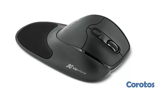 computadoras y laptops - MOUSE WIRELESS KLIPX FLEXOR, 6 BOTONES, 2.4 GHZ, SEMI VERTICAL, ADAPATDOR USB 3