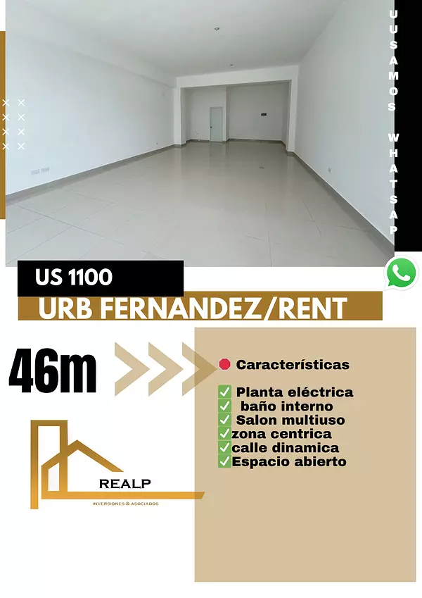 oficinas y locales comerciales - Alquiler local céntrico en urb fernandez 1