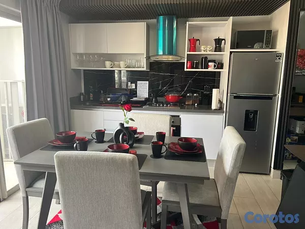 apartamentos - vendo amueblado bella vista sur torre de lujo una habitación 1.5 baños balcón  8