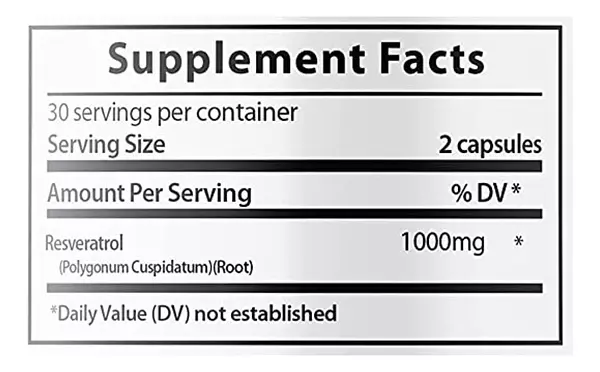 Salud y Equipamiento Médico - Sundhed - Resveratrol 60 capsulas 2