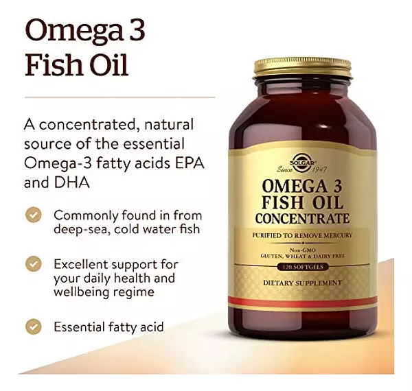 Salud y Equipamiento Médico - Solgar Concentrado De Aceite De Pescado Omega-3 120 Capsulas 2