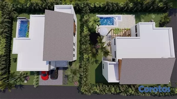 casas vacacionales y villas - Venta de Villa con piscina cerca de la playa en Juan dolio Metro country club  2