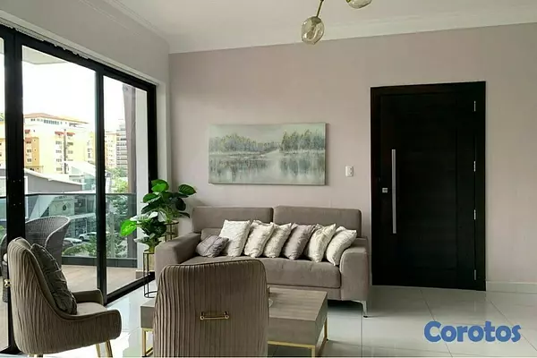 apartamentos - Apartamento amueblado en alquiler en Bella vista  8
