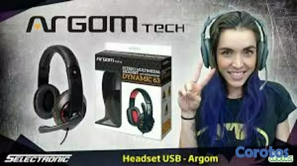 camaras y audio - AUDÍFONO USB CON MICROFONO ESPECIAL PARA ETUDIANTES  ARGOM DYNAMIC 63, ESTÉREO 2
