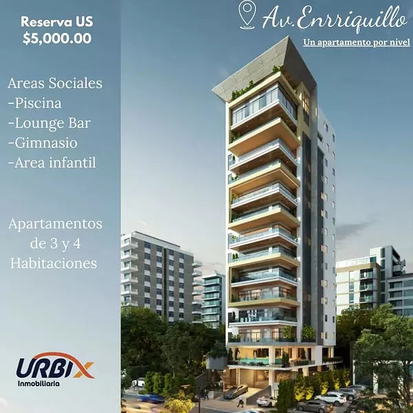 apartamentos - PROYECTO EN LA AV.ENRIQUILLO  5