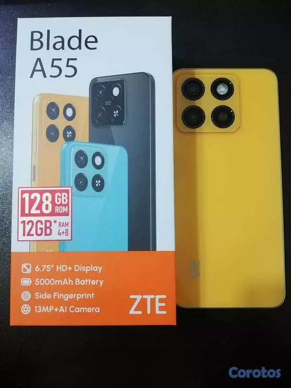 celulares y tabletas - TELEFONO ZTE BLADE A55 128/12GB Alto Rendimiento 2