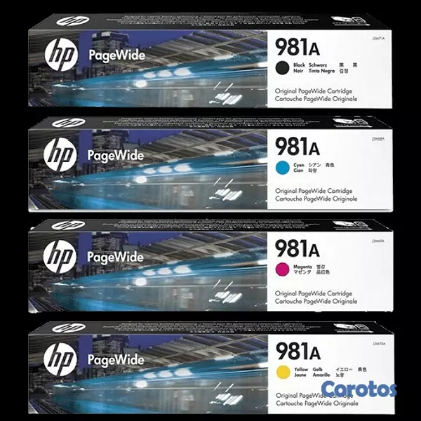 impresoras y scanners - CARTUCHO HP 981A EN TODOS LOS COLORES  PRINT CARTRIDGE - 1 X PIGMENTED  2