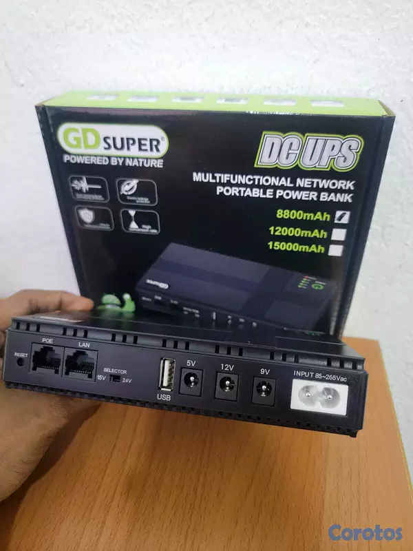 otros electronicos - Mini UPS 8800mAh HNE-032 Respaldo de Energía para  4