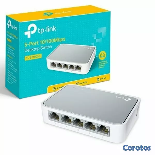 accesorios para electronica - SWITCH 5 PUERTOS TP-LINK TL-SF1005D, NO ADMINISTRABLE/DESKTOP, 5 PUERTOS 10/100M 1