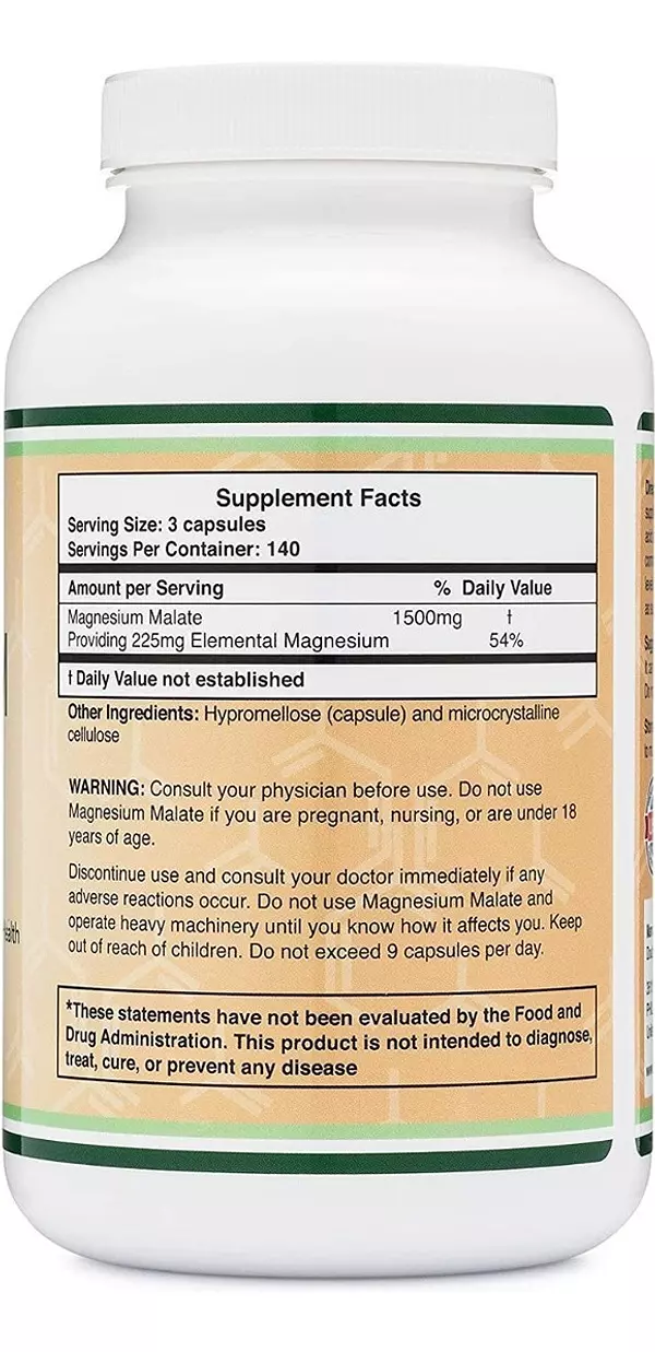 Salud y Equipamiento Médico - Malato Magenesio 1500 mg Double wood 2