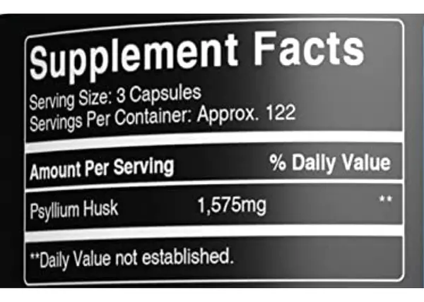 Salud y Equipamiento Médico - Pure - Psyllium 365 Cápsulas - Unidad 2