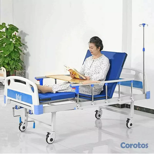 Salud y Equipamiento Médico - Cama de hospital manual nueva  3