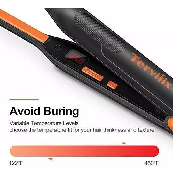 Salud y Equipamiento Médico - Terviiix Plancha Pequeña Para Cabello Corto 5