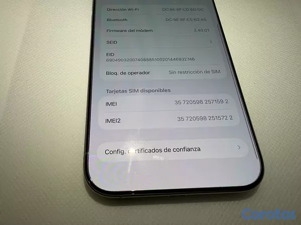 celulares y tabletas - IPHONE 15 pro Max 256 GB DESBLOQUEADO  7