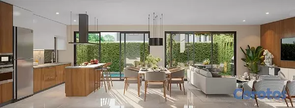 casas vacacionales y villas - En Venta Villas en Vista Cana de 3 habitaciones 6