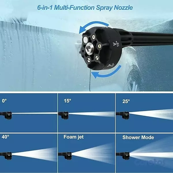 herramientas, jardines y exterior - Maquina de agua a presion portatil hidrolavadora inalambrica, 1 baterias 48v QH- 2