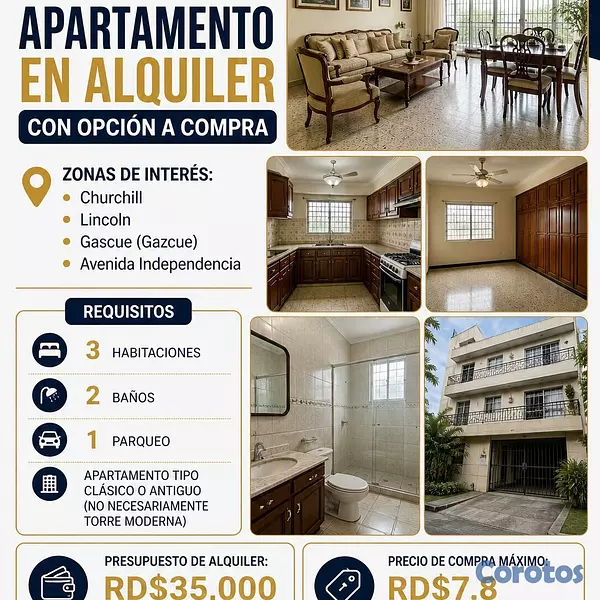 apartamentos - Busco apartamento en oportunidad, somos una pareja joven y buscamos oportunidad
 3