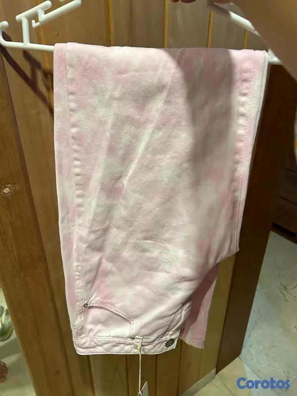 ropa para mujer - Jeans de Mujer blanco con rosado size 6, marca Colombiana Studio F 4